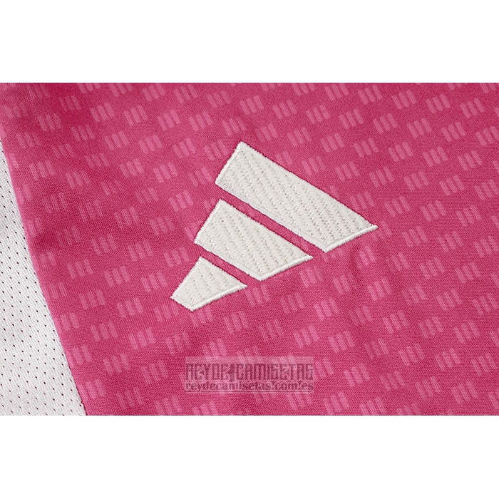 Chandal del Real Madrid Manga Corta 2026-2027 Rosa - Pantalon Corto